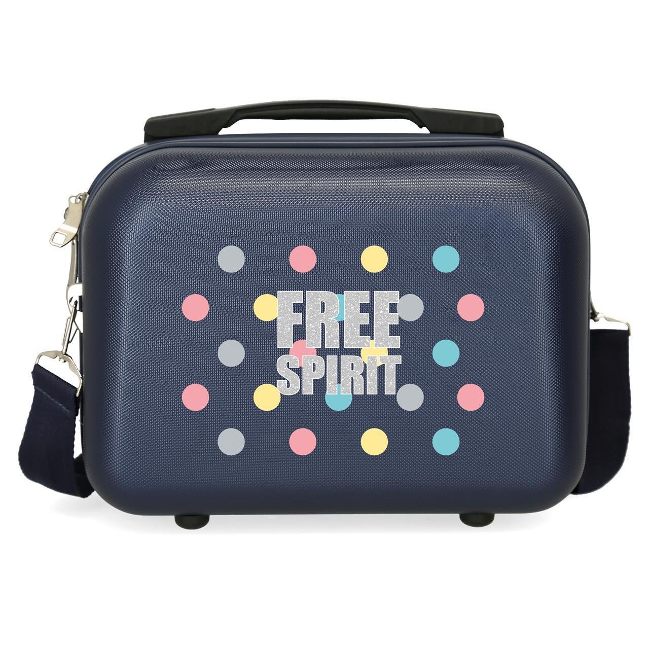 Neceser Abs Movom Free dots marino 21x29x15cm