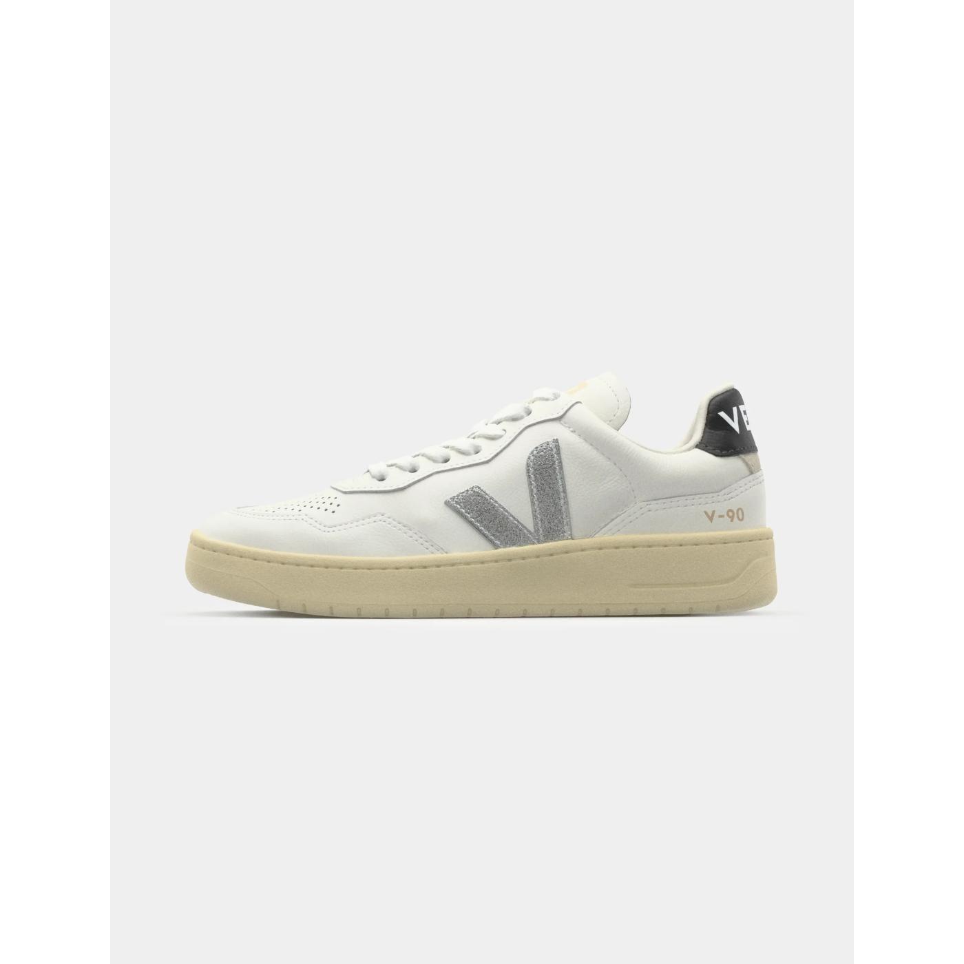 VEJA ZAPATILLA V-90 WHITE SILVER BLACK