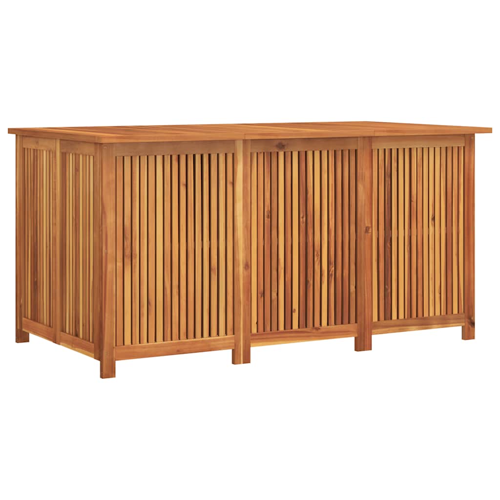 vidaXL Caja de almacenaje de jardín madera maciza acacia 150x80x75 cm