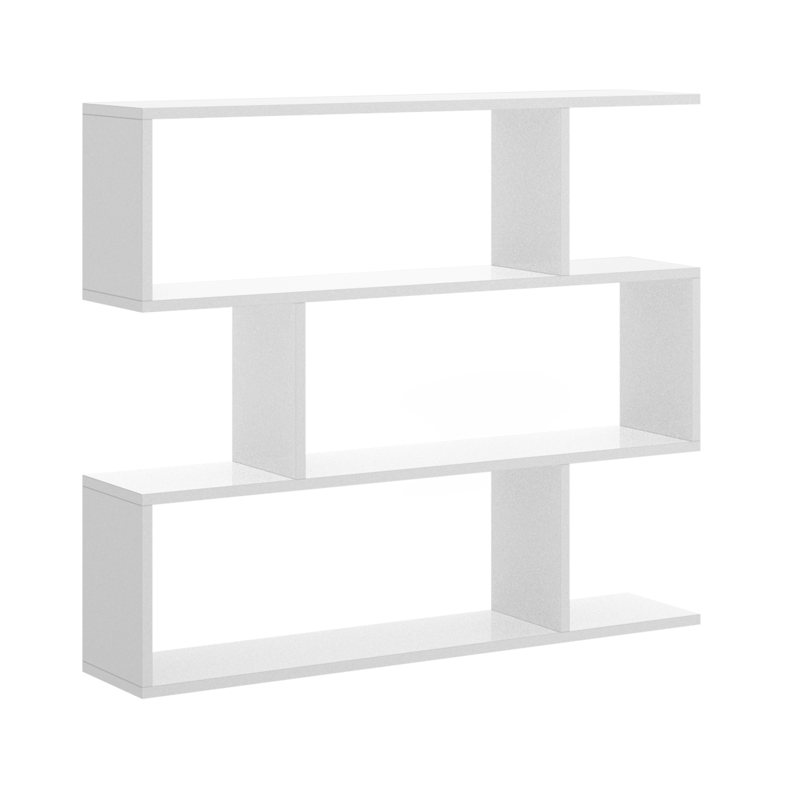 Estantería Baja Dekit LIS 96x110x25 Blanco Brillo - Estructura Sólida y Consistente