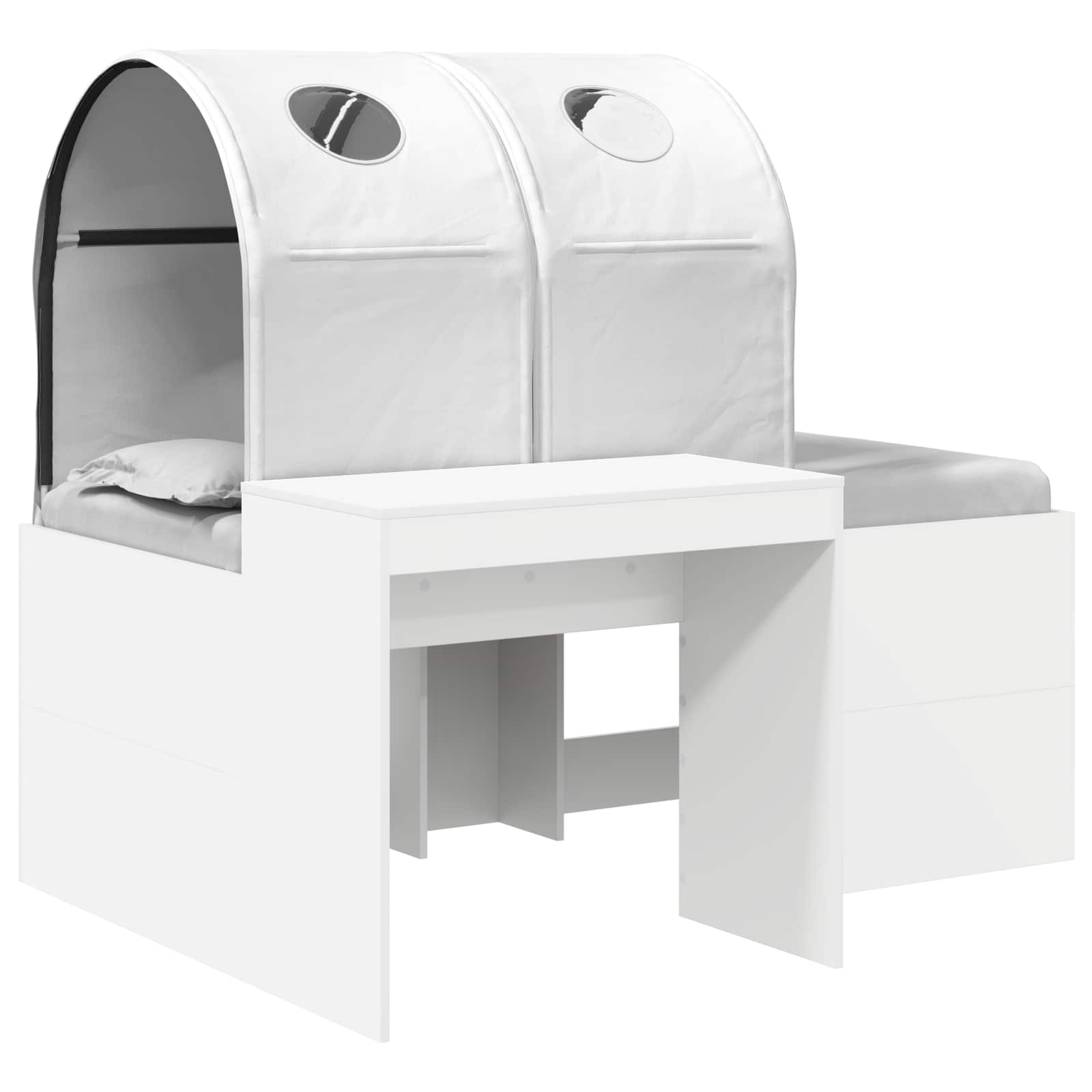 vidaXL Cama con Túnel 3 uds. Madera de ingeniería 123,6 x 163,2 x 75,1 cm Multicolor