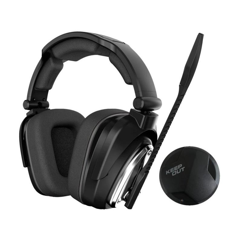 Auriculares KEEP OUT HXAIR Bluetooth On-Ear (Sobre la oreja) Negro, Inox con Micrófono HXAIR