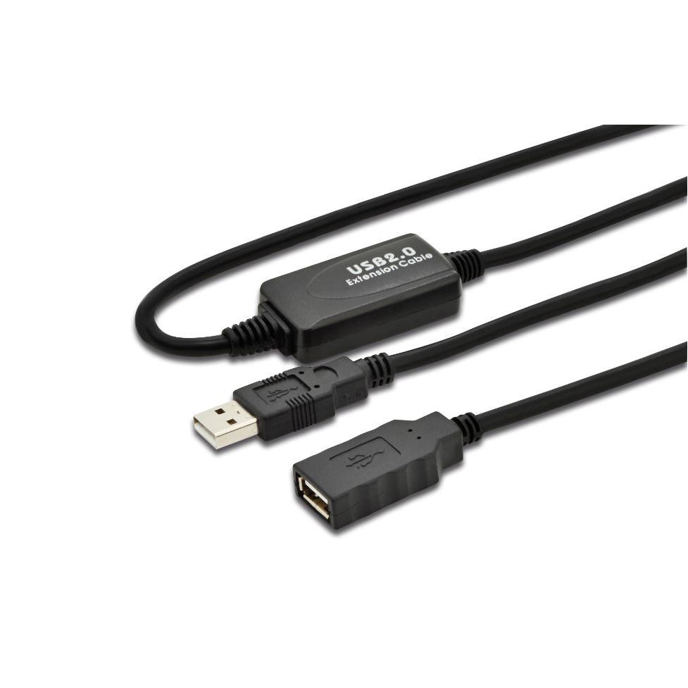 Microconnect - Cable Activo USB 2.0 5m - Alta Velocidad de Transferencia