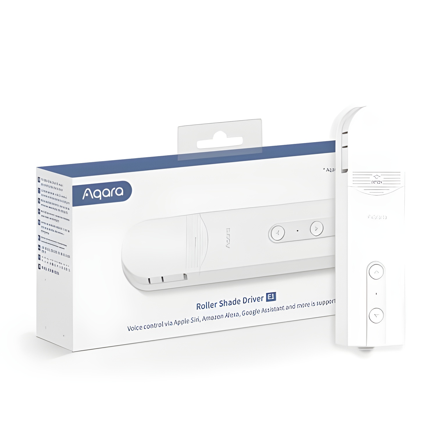 Aqara Control de Cortinas Enrollables E1 con Programación de Voz y Batería Recargable de Larga Duración