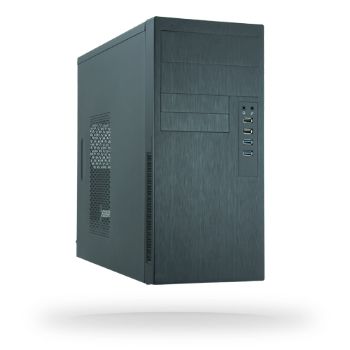 Chieftec HO-11B Torre Negro 350 W - Caja de ordenador (Torre, PC, SECC, Negro, Micro ATX, 14 cm)