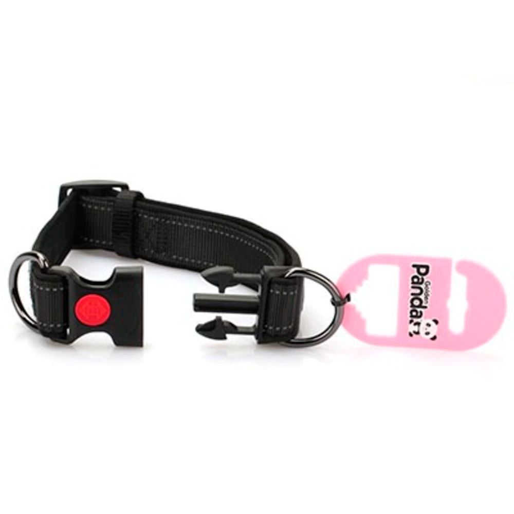 Collar reflectante para perro, ajustable con hebilla de liberación rápida, collar con chapa para perro, diferentes colores a elegir