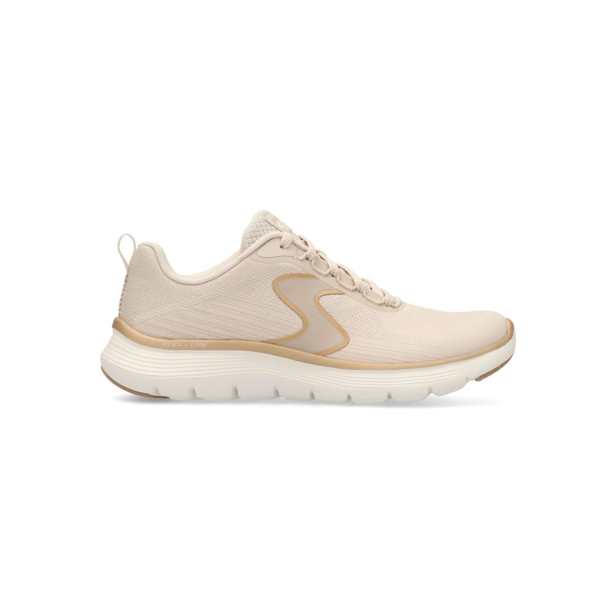 Skechers - Zapatillas deportivas Flex Appeal 5.0 Luxe Glow para mujer, con parte superior de malla técnica, ribete metálico y plantilla Air-Cooled Memory Foam™