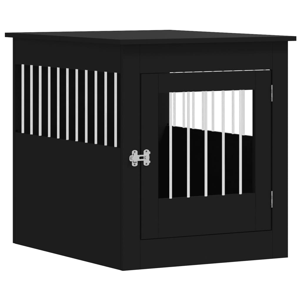 vidaXL Jaula para Perros Caseta Perrera Refugio Madera de Ingeniería Color Roble Sonoma,  Blanco,  Negro y mas