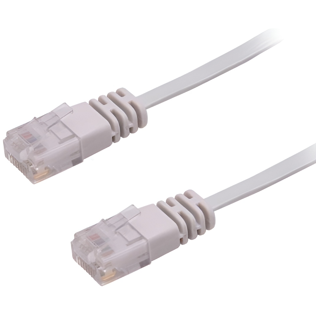 Microconnect Cable de Red U/UTP CAT6 10M Plano Gris - Alta Velocidad