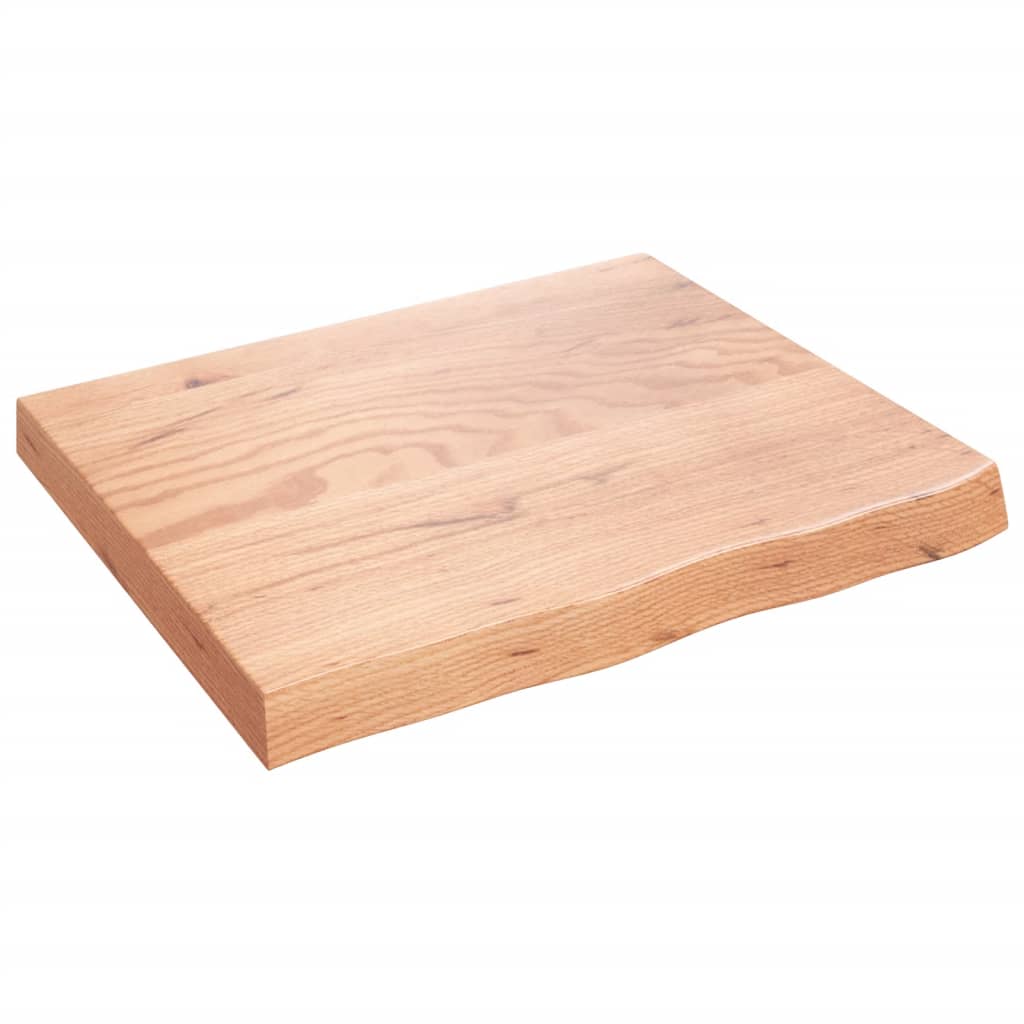 vidaXL Encimera de Baño Tablero Plegable de Mesa Madera Tratada Color Natural,  Marrón claro,  Gris oscuro y mas