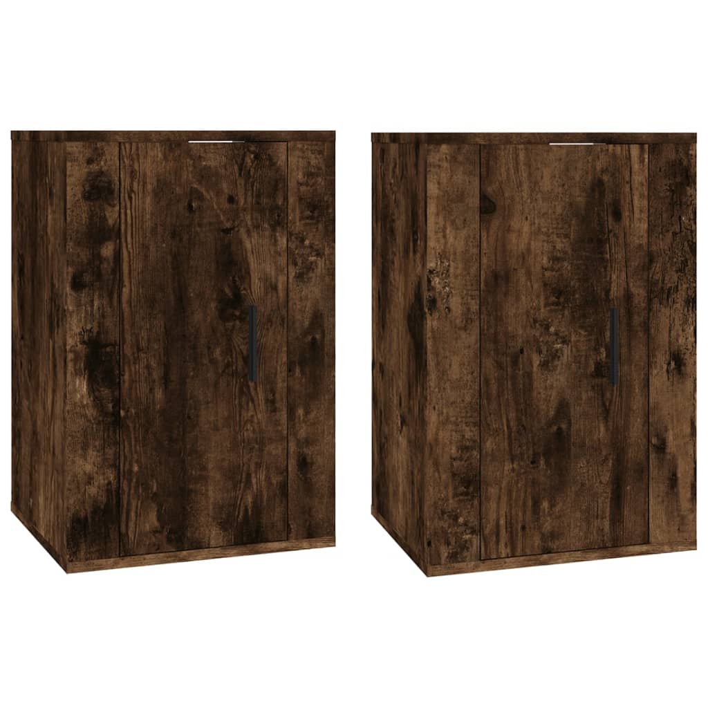vidaXL Muebles para TV de pared 2 uds 40x34,5x60 cm, Mueble de Salon, Mueble TV, Mueble TV salon, Mesa de TV, Mueble tele