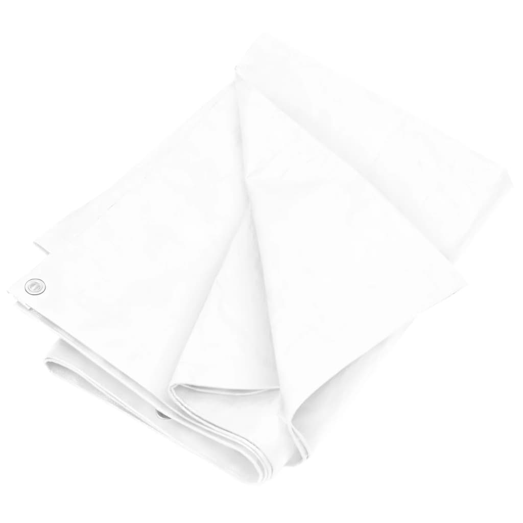 vidaXL Lona HDPE blanco 180 g/m² Multitalle