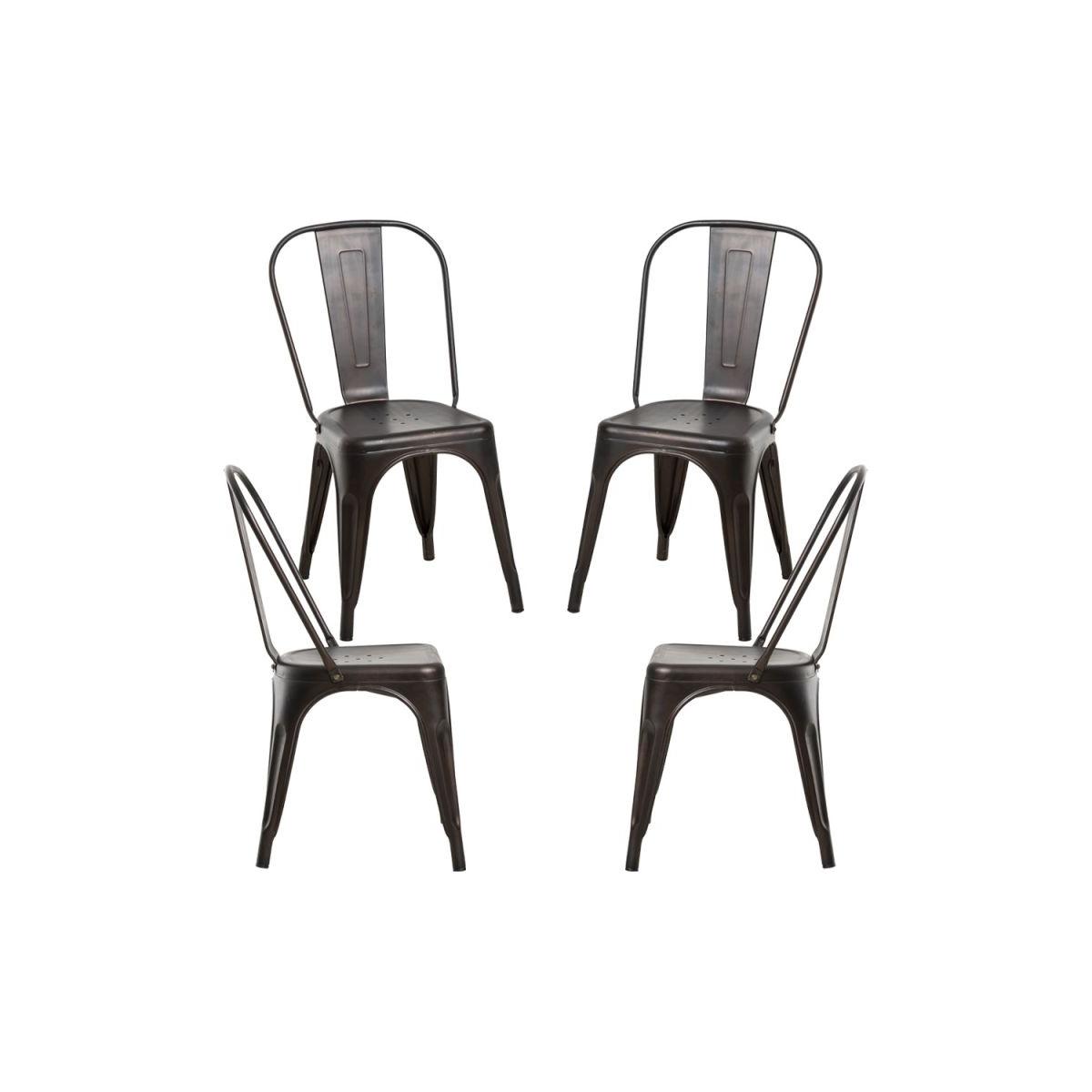 Regalos Miguel - Packs Sillas Comedor - Pack 4 Sillas Torix Vintage - Cobre vintage