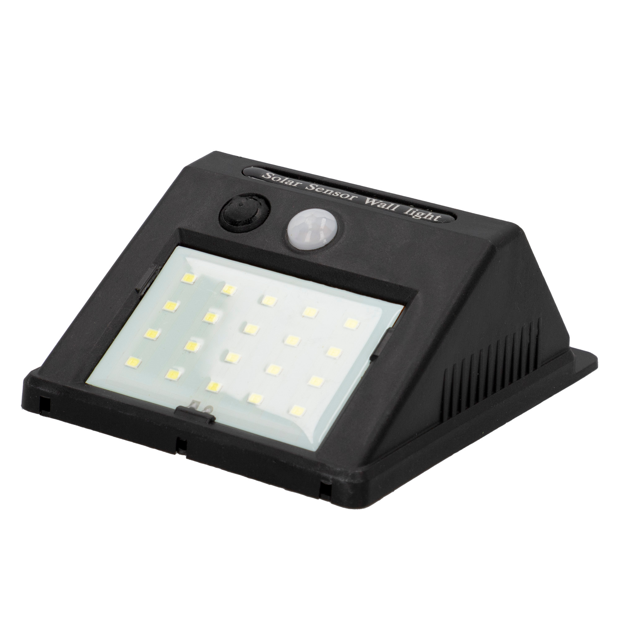 Aktive - Aplique luz solar, 20 leds, con sensor de movimiento, 6h de luz blanca, resistente al agua, exterior, para terrazas, jardín, balcón, para entrada