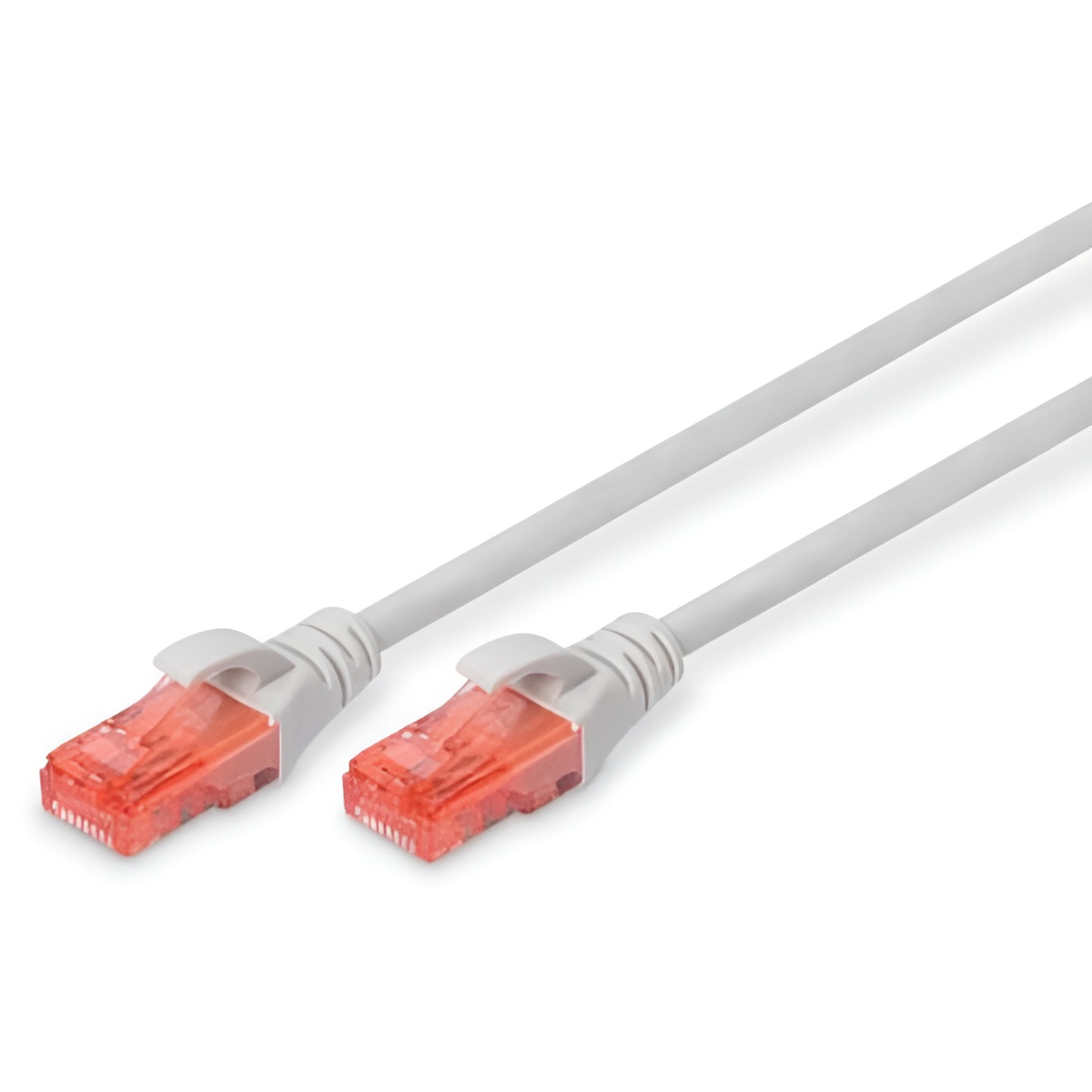 DIGITUS Cat 6 U-UTP Patch Cable, 1.5m, Network LAN DSL Ethernet Cable, LSZH, Copper, AWG 26/7, Gris