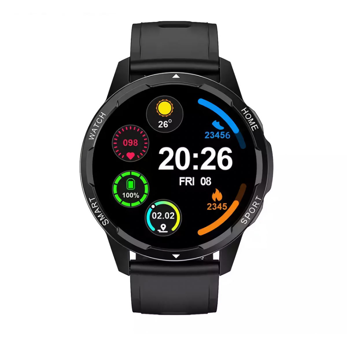 Smartek - Smartwatch Smartek SW-930 Negro - Medición Precisa de Actividad Física y Ritmo Cardiaco con Notificaciones y Control Remoto