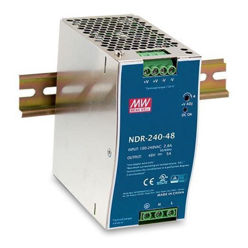 Fuente Alimentación D-Link NDR-240 Fuente de Alimentación Montaje en Carril DIN 240W