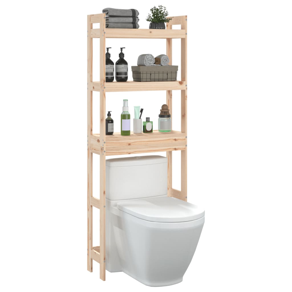 vidaXL Estante de baño 63x26x171 cm Color Natural,  Blanco,  Gris y mas