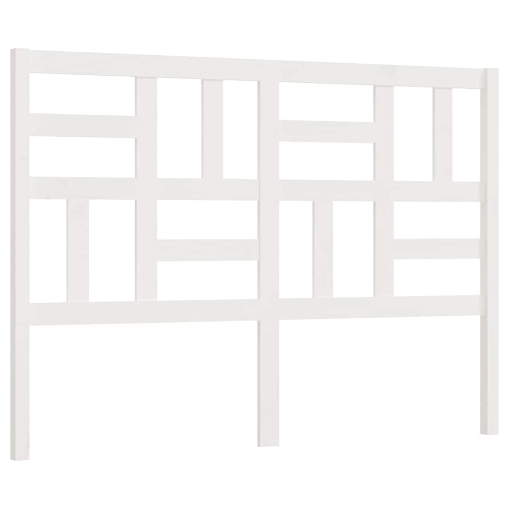 vidaXL Cabecero de cama madera maciza de pino blanco 146x4x104 cm