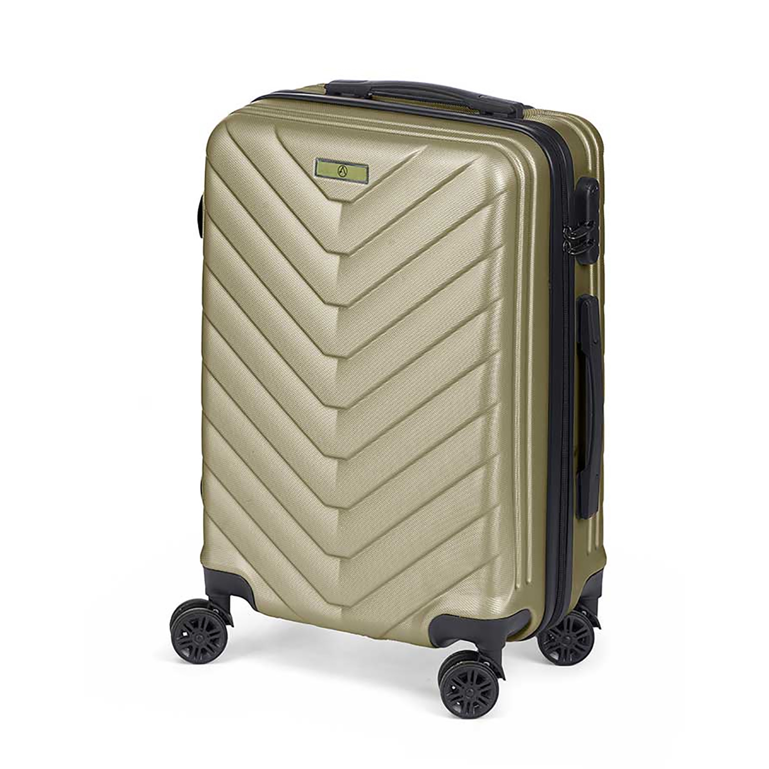 DAM Maleta trolley de cabina en ABS, ligera y resistente. Diseño escamas. 38x57x23 Cm.