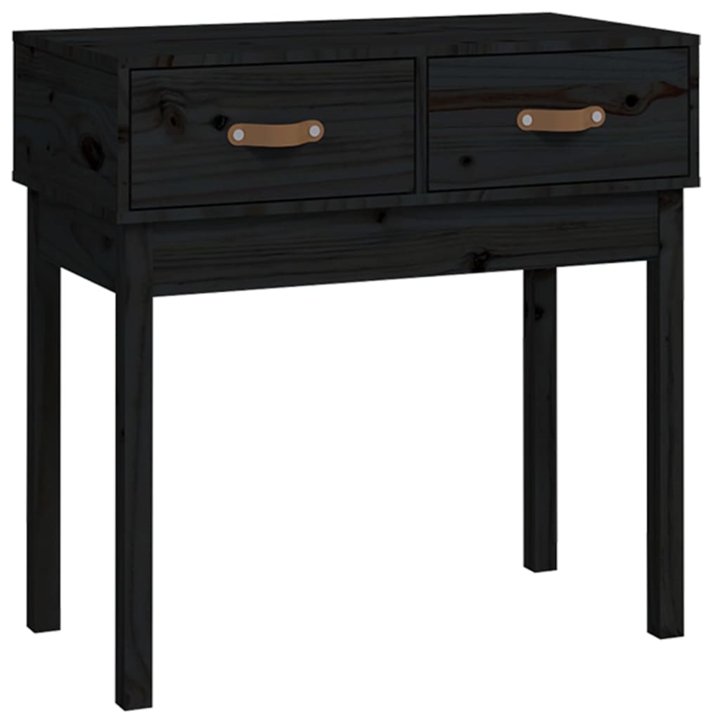 Vidaxl Mesa Consola Madera Maciza de Pino 76,5x40x75 Cm Natural