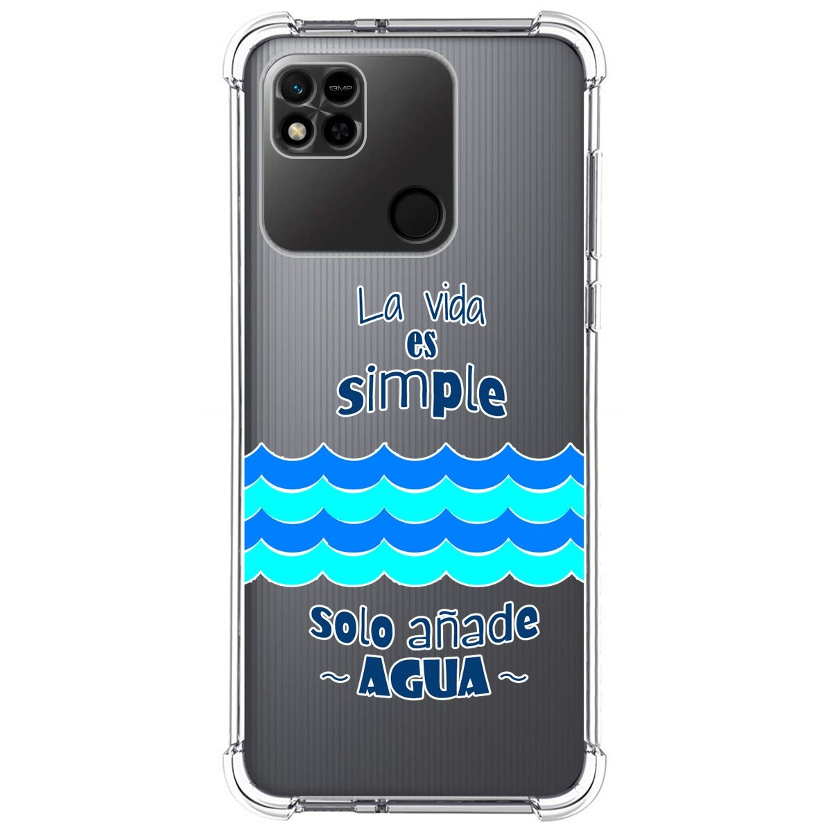 Funda Silicona Antigolpes para Xiaomi Redmi 10A diseño Agua Dibujos