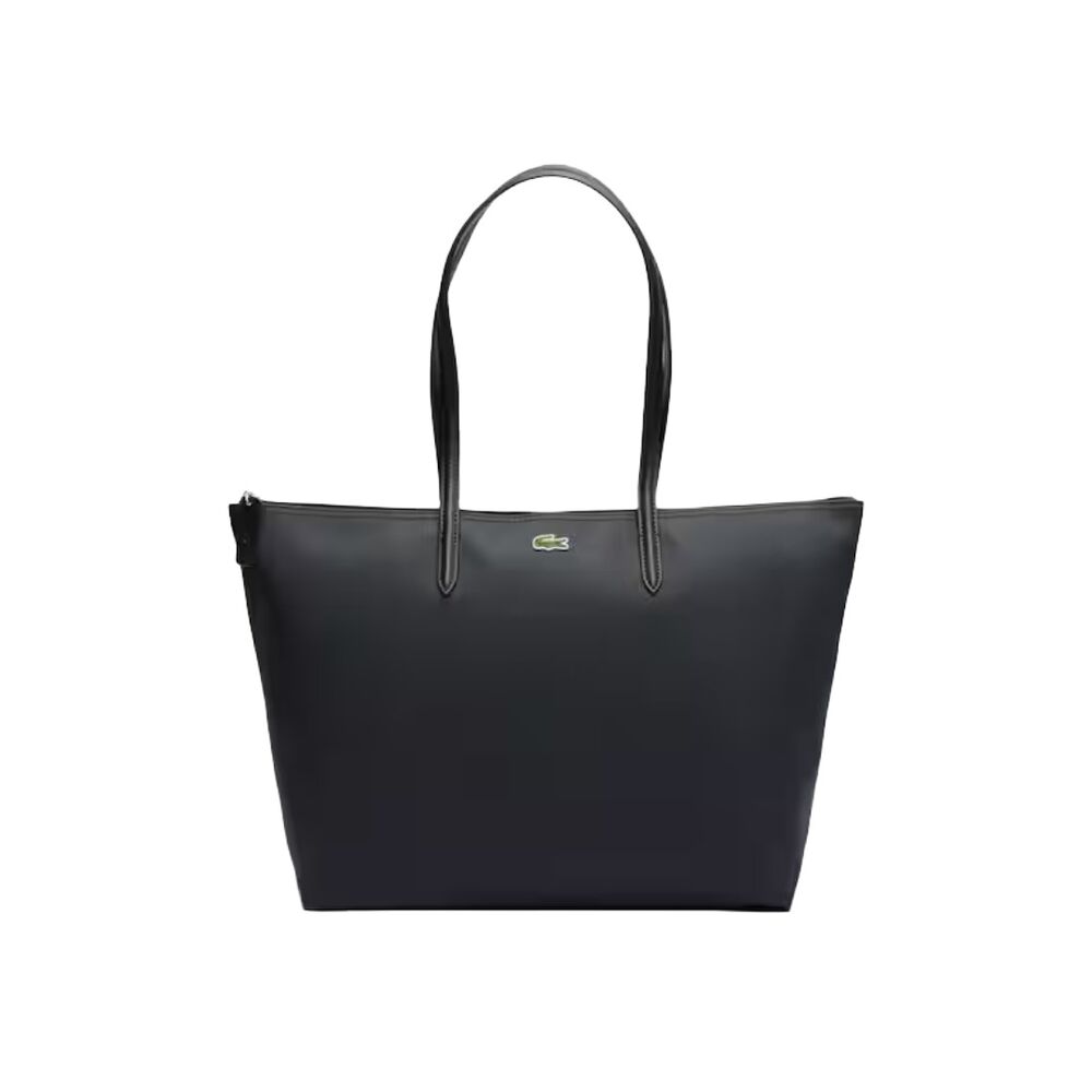 Bolso Tote Negro Lacoste  L.12.12 Concept Noir Elegante y con Estilo