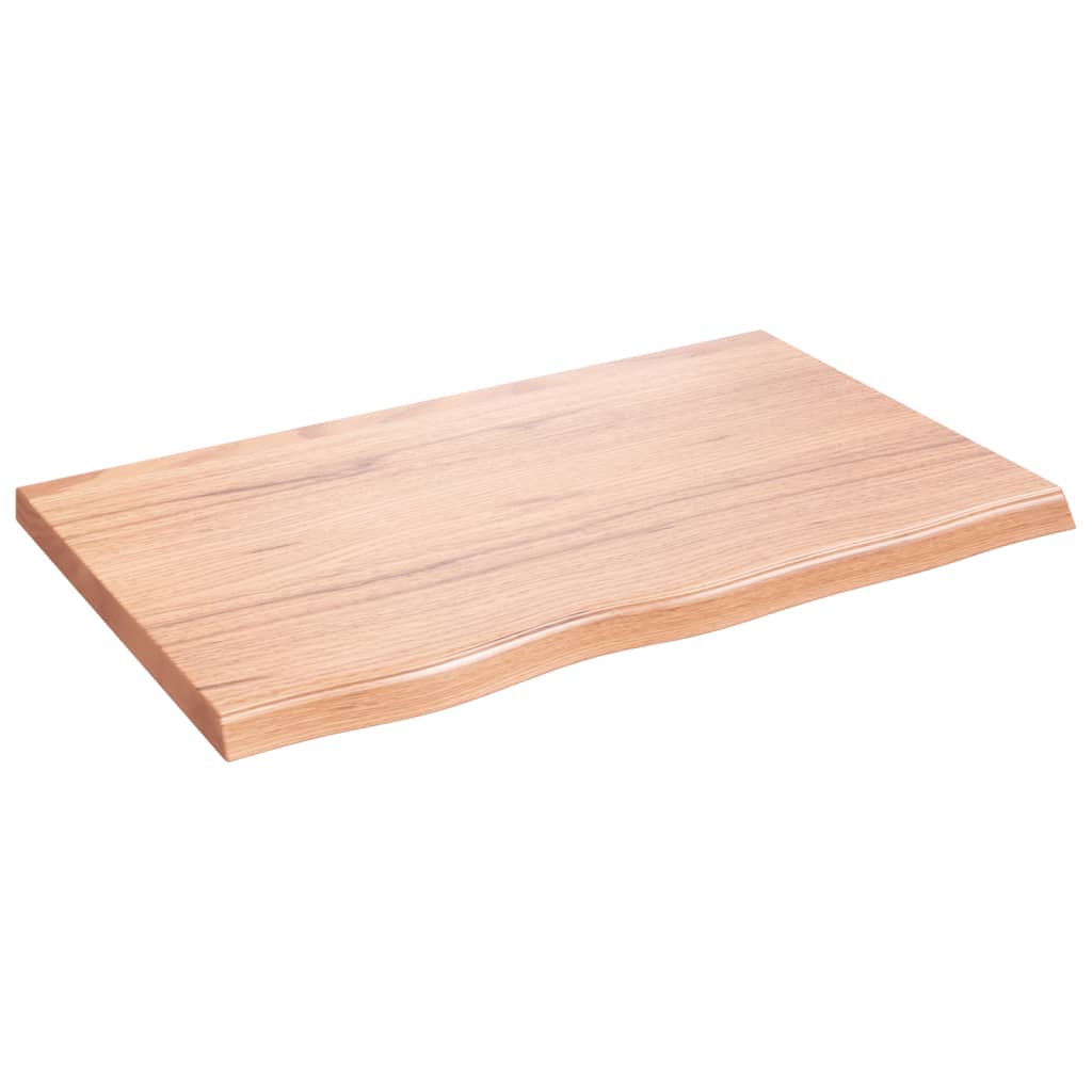 Vidaxl Estante de Pared Madera Maciza Roble Sin Tratar 80x50x(2-4) Natural