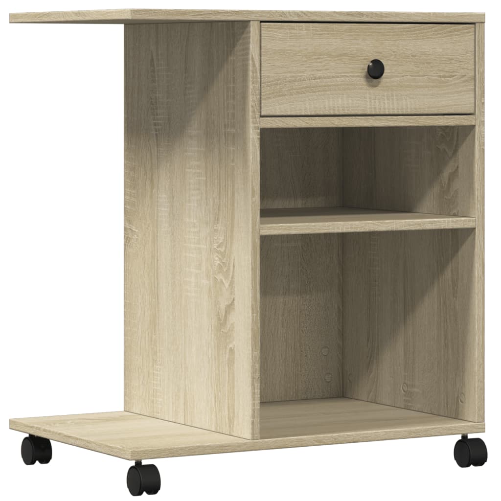 vidaXL Soporte para impresora con ruedas 60x40x68,5 cm Multicolor
