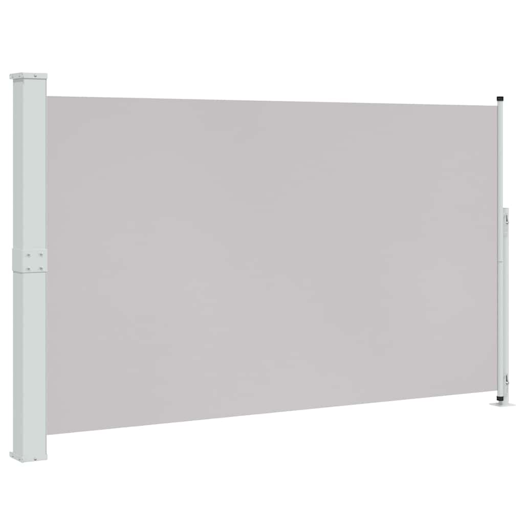 vidaXL Toldo lateral retráctil de jardín gris 180x300 cm
