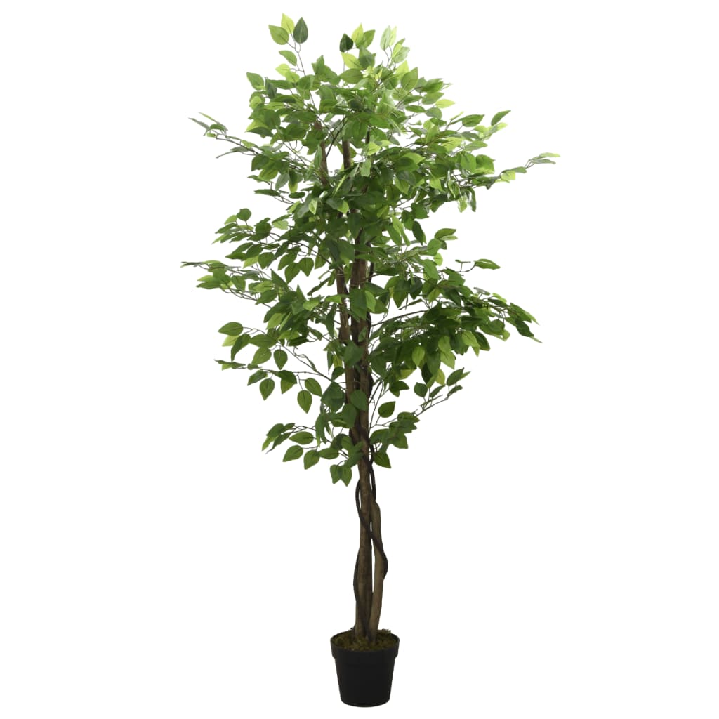 vidaXL Árbol Ficus Artificial Planta Falsa Decoración Verde Dimensiones 80 cm (378 hojas),  120 cm (630 hojas),  150 cm (756 hojas) y mas