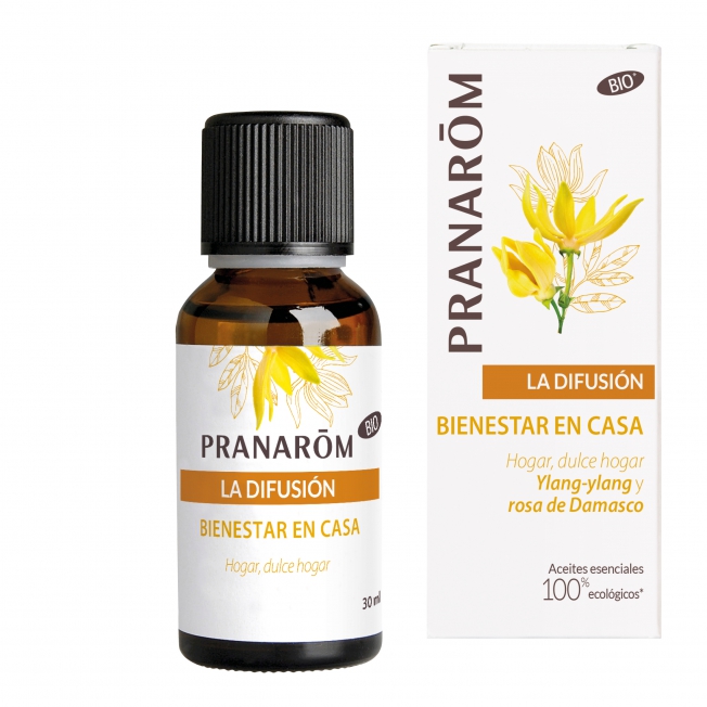 Sinergia de Difusión Bienestar en casa 30 ml de aceite esencial (Canela - Naranja - Vainilla - Ylang-Ylang - Pachuli) Pranarom