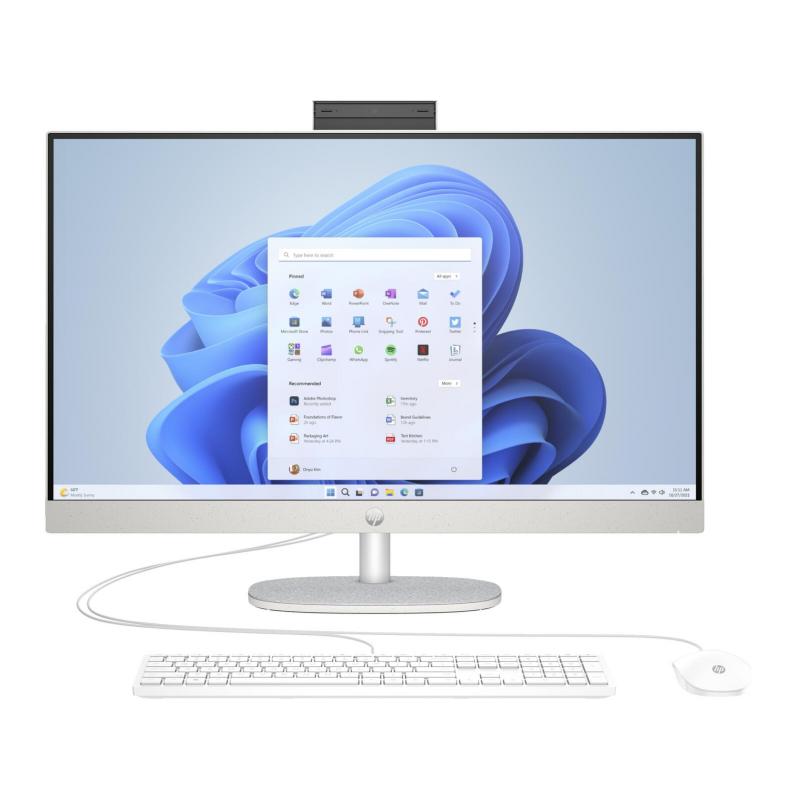 PC todo en uno HP 27-cr0007ng de 68,6 cm (27 pulgadas) (AMD Ryzen™ 5 7520U, 16GB de RAM, 512 GB SSD, Full HD, Win11 Home