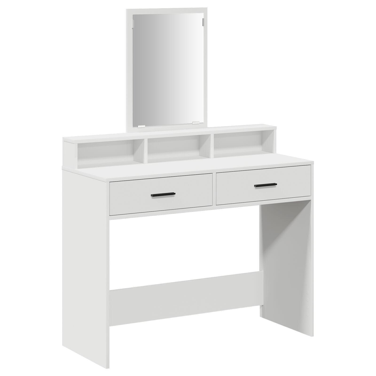 Mesita de tocador vidaXL blanca con cajones 100x41x140 cm