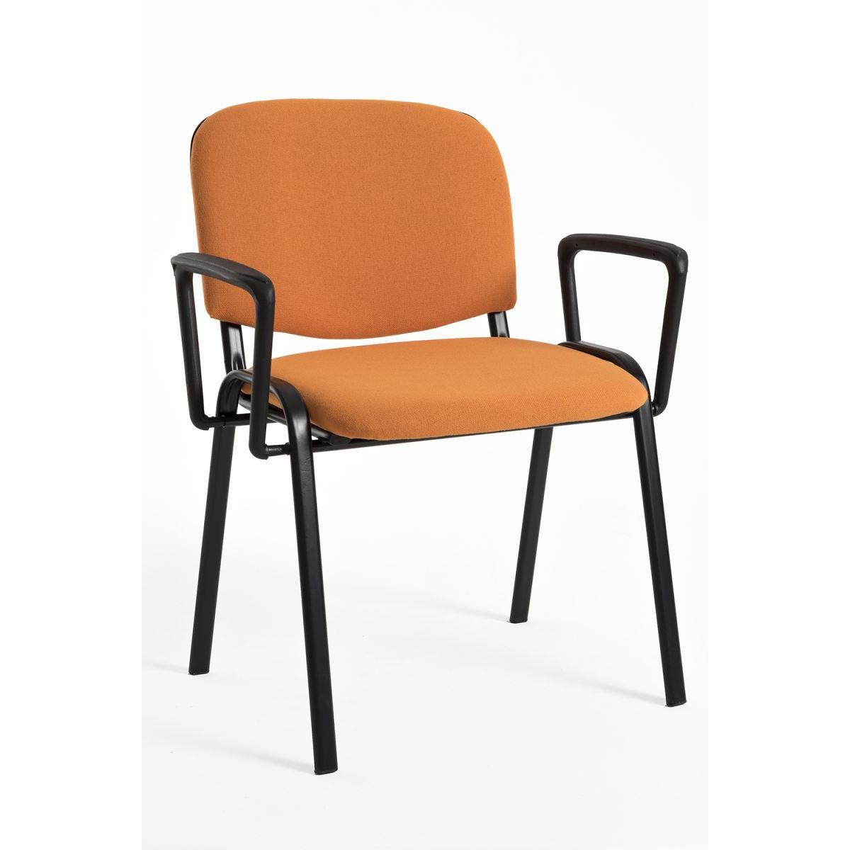 Regalos Miguel - Pack 4 Sillas de Oficina sin ruedas ni brazos Ofis con Brazos - Máxima Ergonomía - Ideal para Escritorio y Gaming
