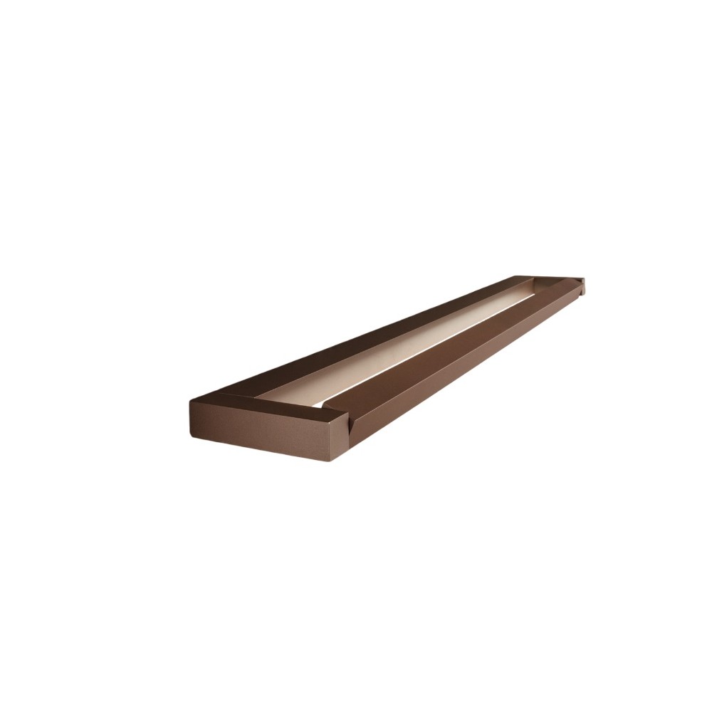 Slim - Aplique LED de pared de 18 W, CCT 2700K-4000K, L.59,2 cm, Orientable, 1440 lm, IP20 - Perenz - Marrón metalizado
