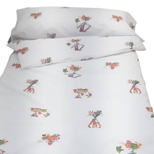 Saco Nórdico Pantera Rosa Con Cremallera y Fuelle Sin Relleno . Ideal para no destaparse al dormir, muy facil de hacer la cama