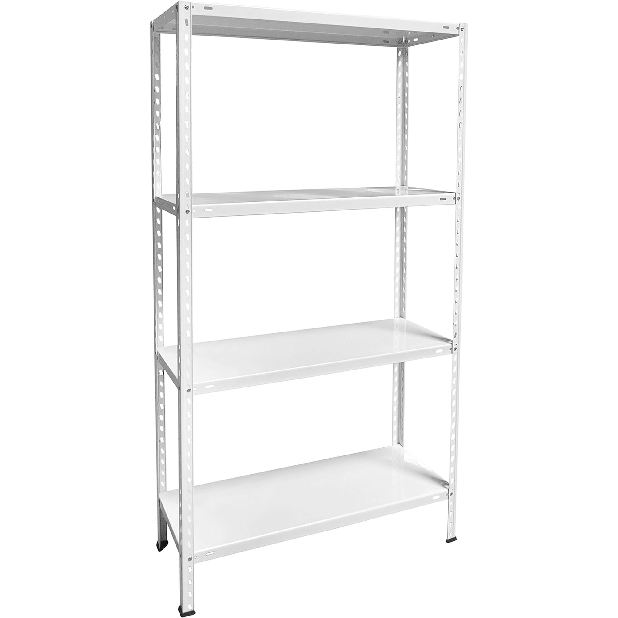 Estantería Metálica Blanca 4 Baldas | Organización y Espacio