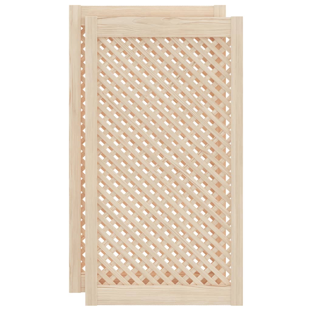 vidaXL Puertas de Armario Entramado Paneles de Aparador Madera de Pino Dimensiones 39.5 x 39.5 cm,  49.5 x 39.5 cm,  39.5 x 61.5 cm y mas