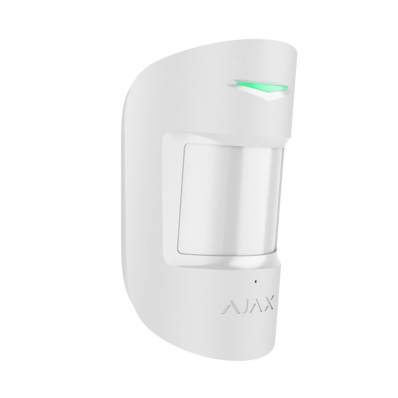 Ajax Rilevatore Movimento Vetro Combiprotect Bianco
