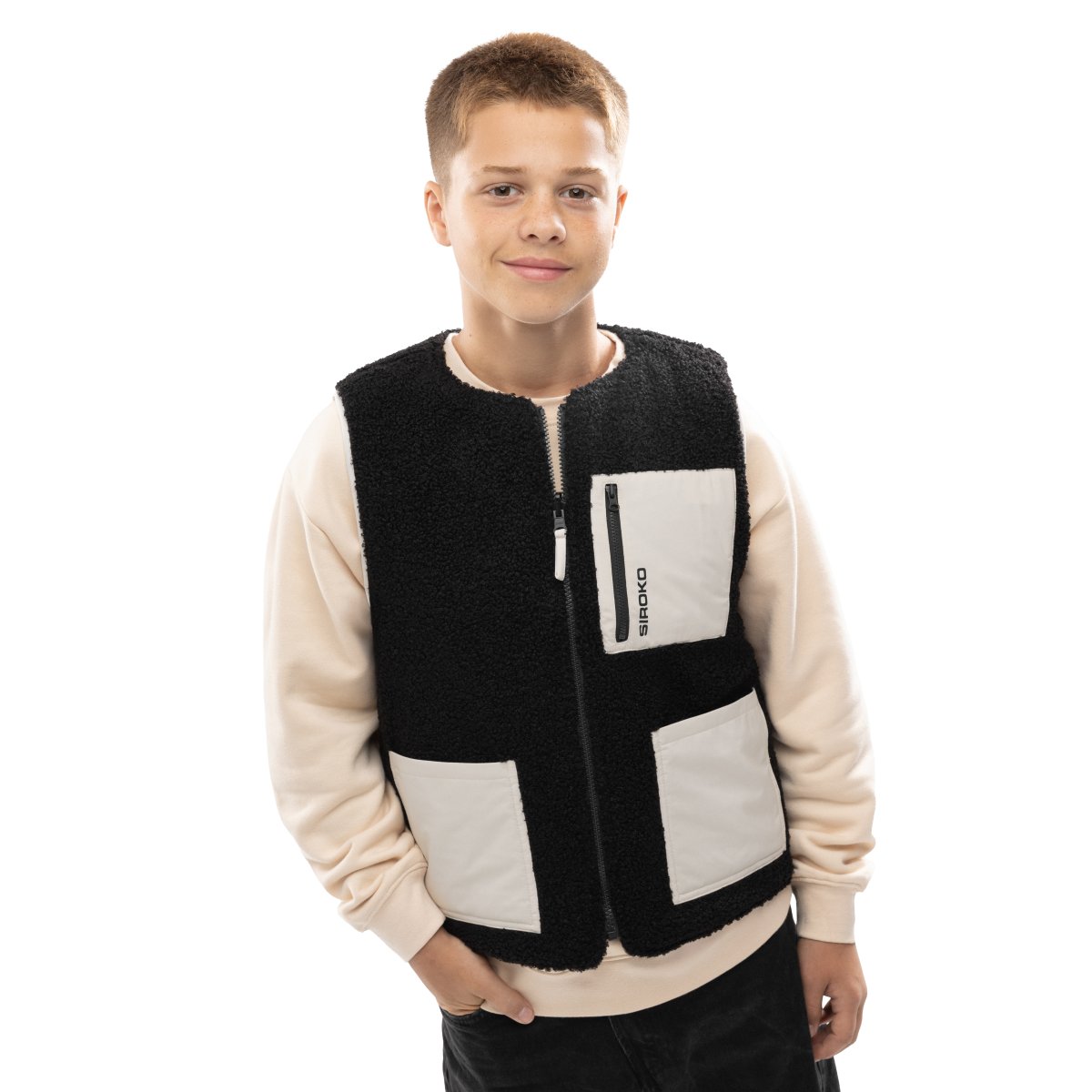 SIROKO -  Chaleco Acolchado SPACE Reversible Lifestyle Tejido Sherpa para Mujer_