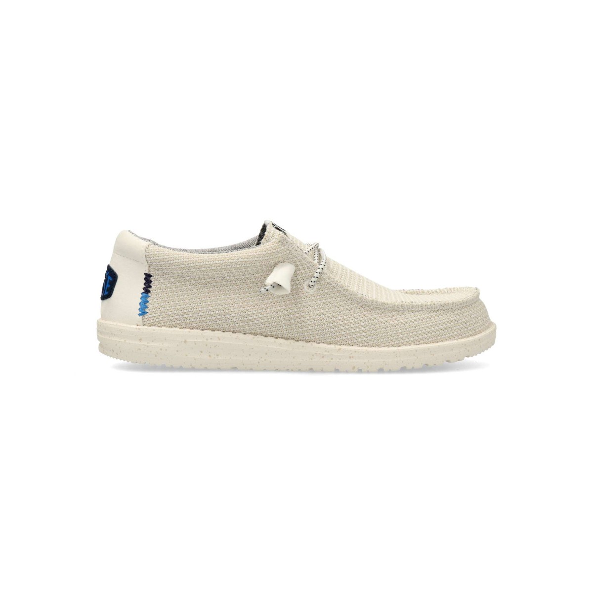 Hey Dude - Mocasines Wallabee con cordón elástico Wally Sport Mesh para hombre, ultraligeros y transpirables con suela EVA y plantilla acolchada