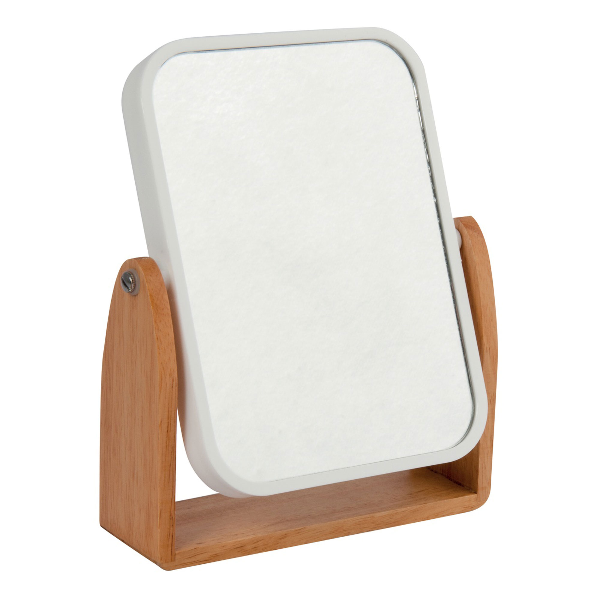 Espejo OSLO con base en bamboo (16,3 x 5,5 x 19,5 cm) - MSV.