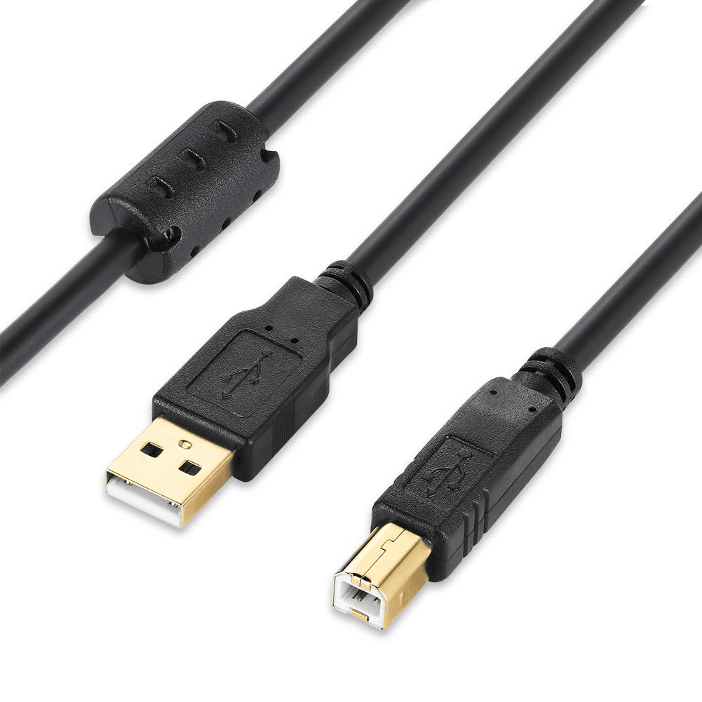 CABLEPELADO Cable USB 2.0 para impresora con ferrita negro (3 Metros)