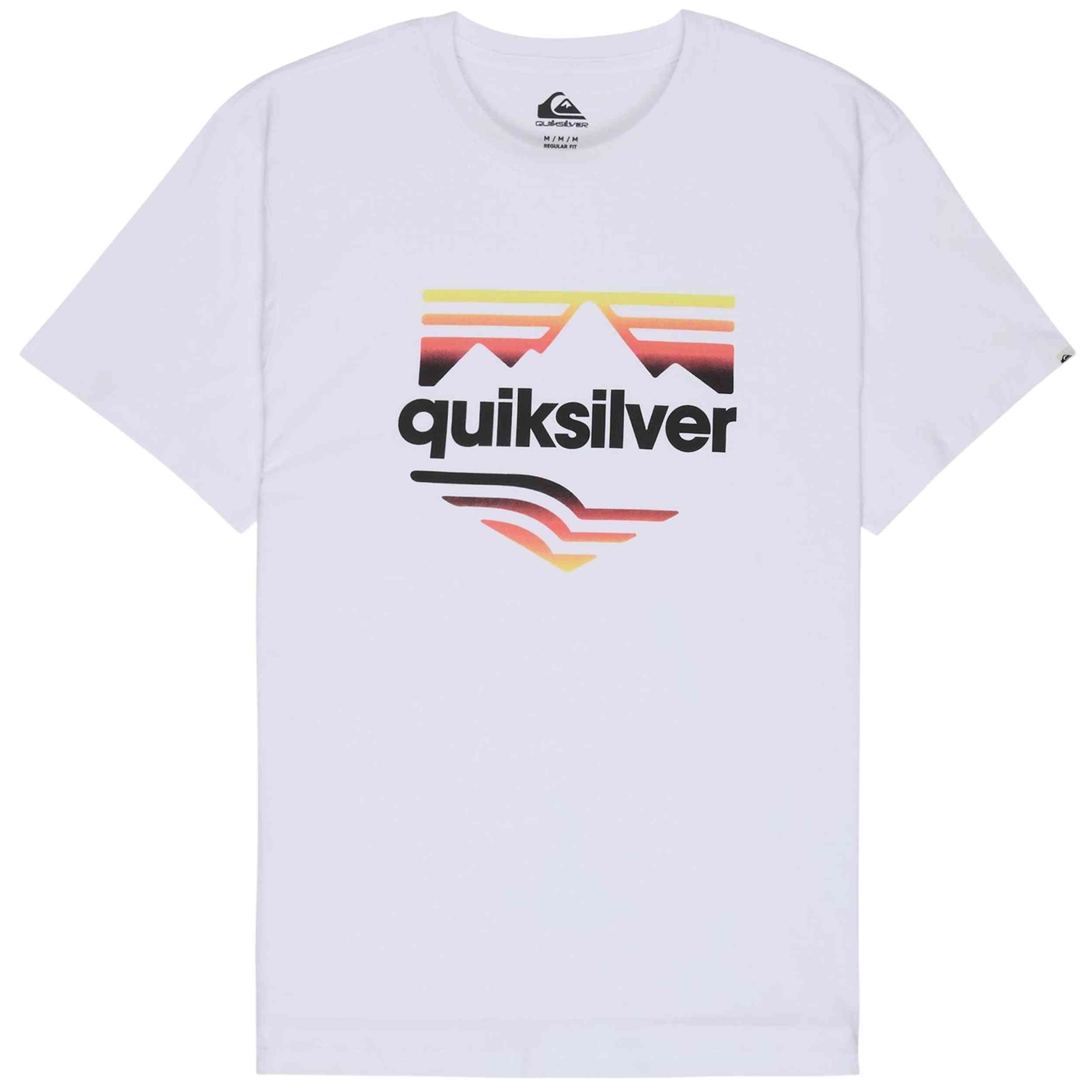 Camiseta De Manga Corta Quiksilver modelo EQYZT08289-WBB0 para hombre y mujer en color Blanco