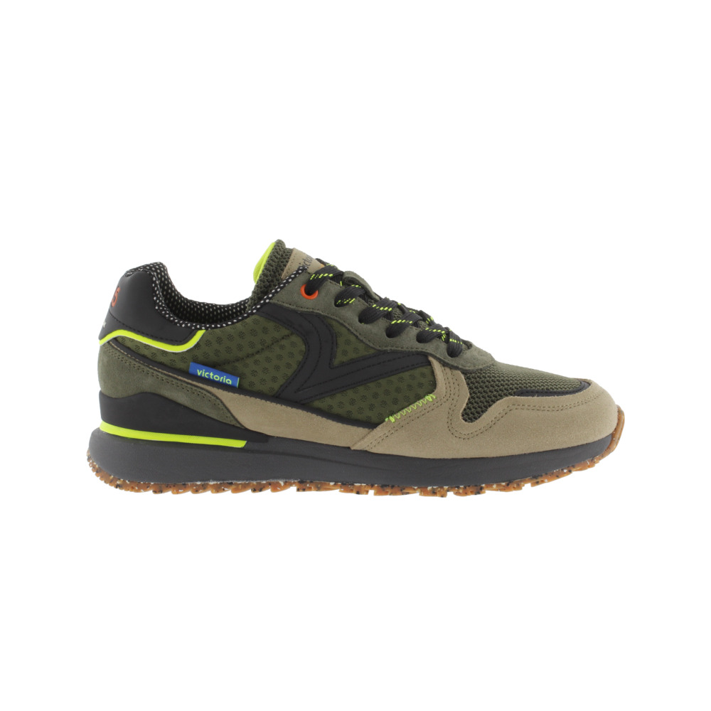 Victoria 1985 LEGGERA Zapatillas de nylon con piezas de color y serraje 8802115