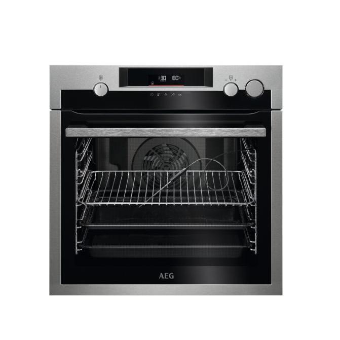 Horno Multifunción con Vapor Pirolítico AEG BSE572360M 60cm Inox Antihuella 72L  | Clase A