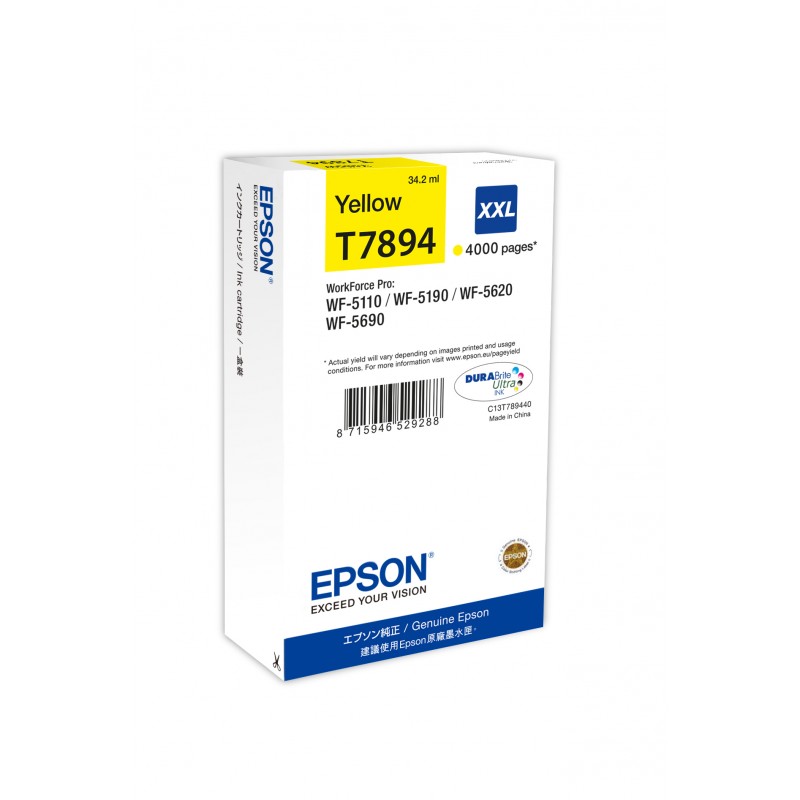 Epson - Cartucho T789440 amarillo XXL C13T789440
