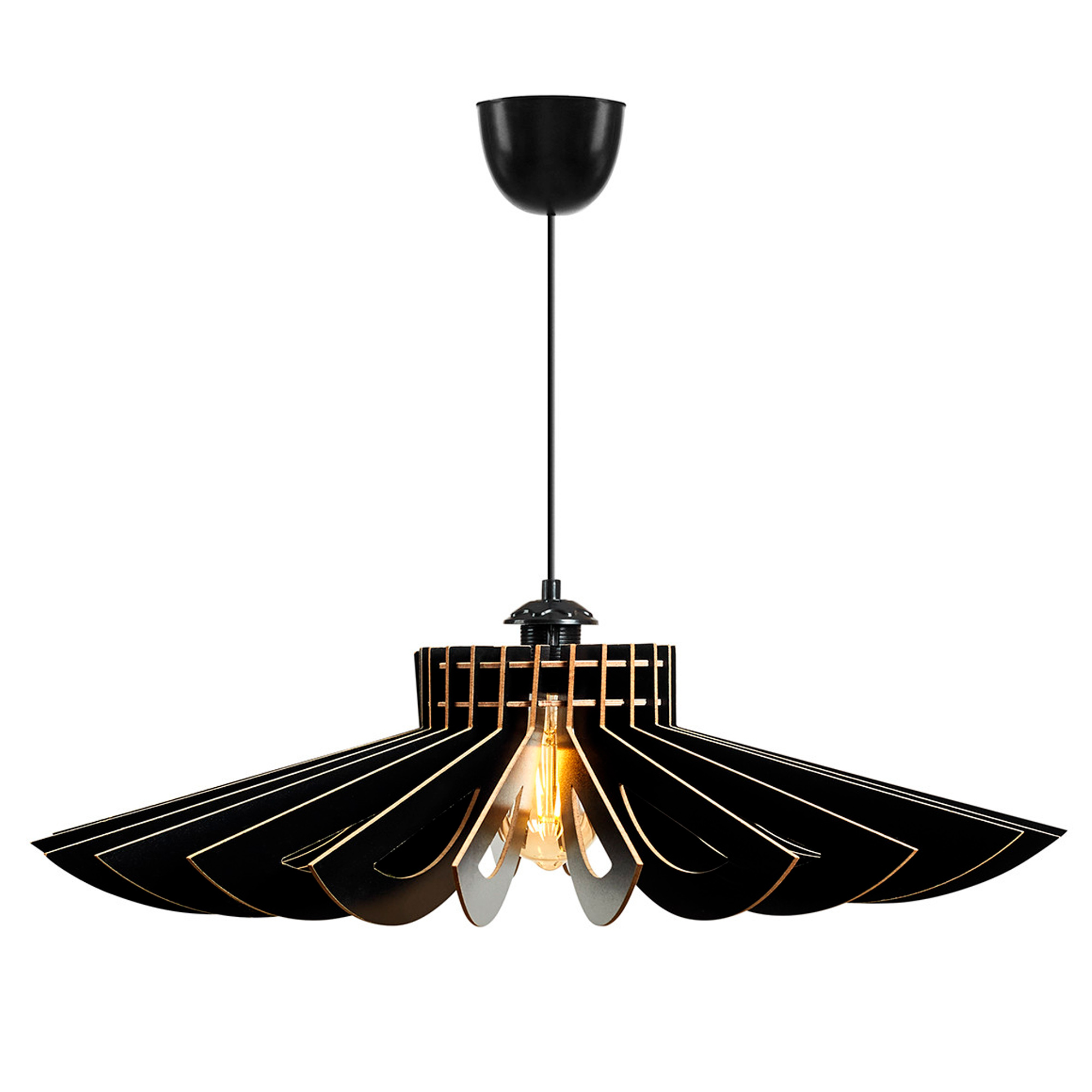 Lámpara de techo 45 cm. negro, tipo E 27 Max 45 - 60 W WELLHOME