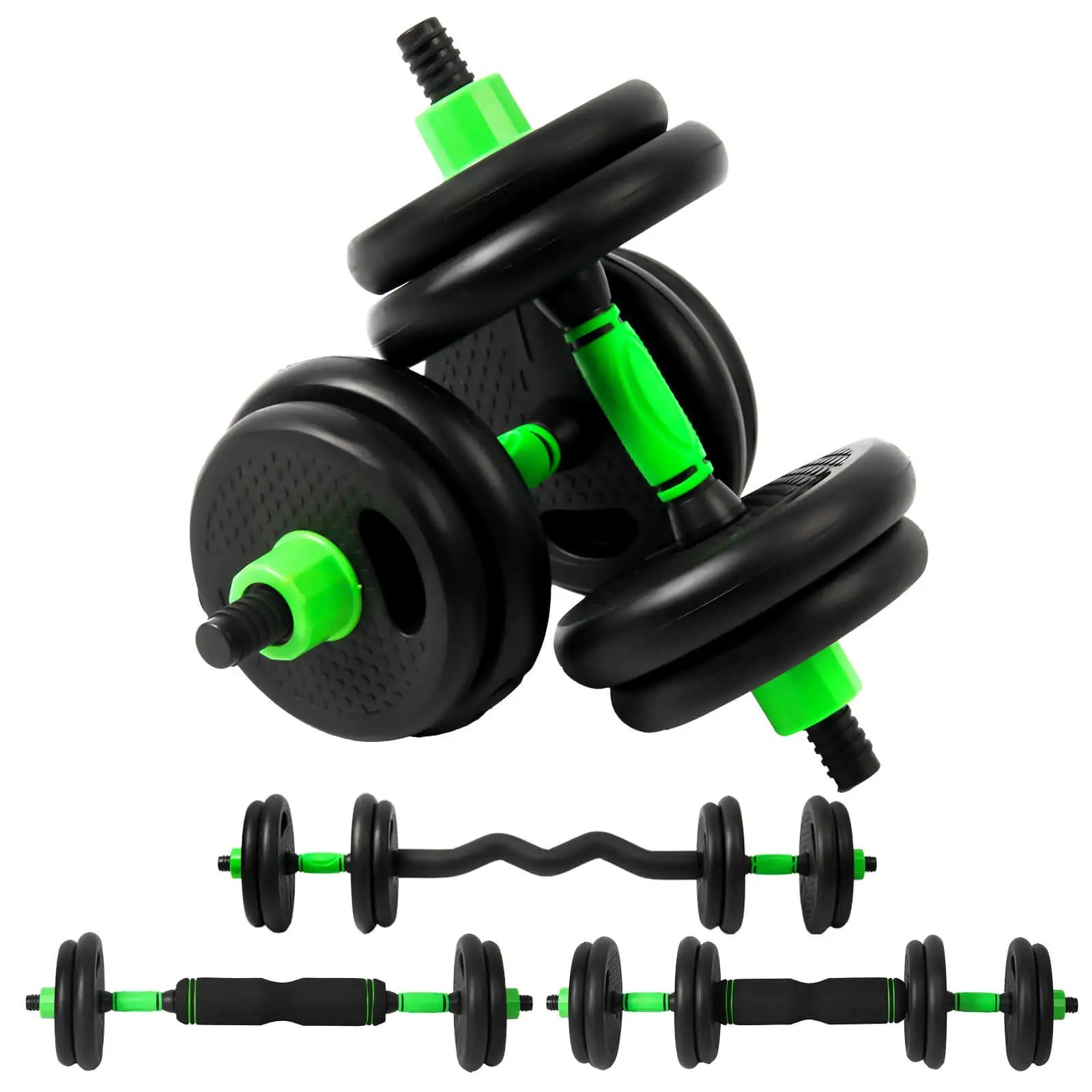 Juego De Mancuernas Ajustables Multifuncionales 3 En 1, Ajustables Con Asa Opcional, Barra Recta, Para Flexiones, 10 Kg, 15kg, 20 Kg, 30 Kg, Pesas De Gimnasio En Casa Para Hombres